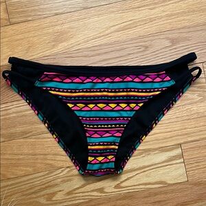 Xhilaration Black and Pink Bikini Swimwear